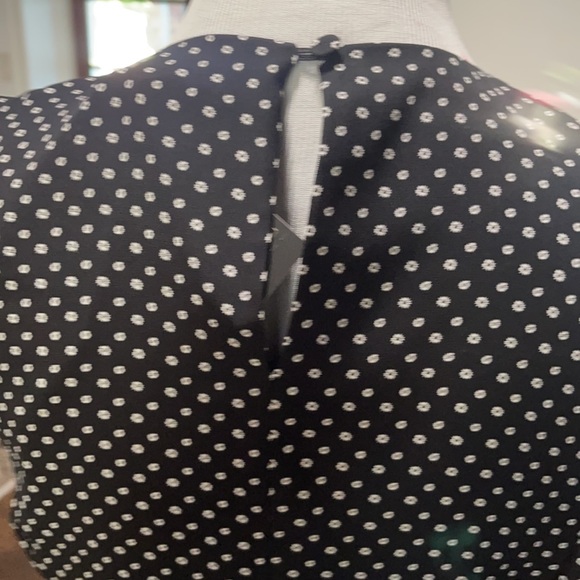 NWT BCBG Black Mini Floral Ruffle Dress Sz Small - Picture 7 of 11